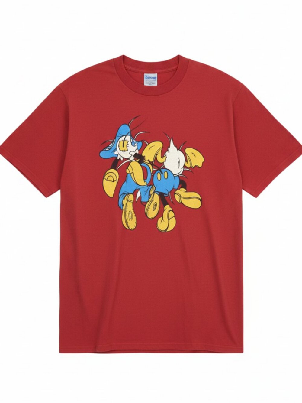 Mickey Mouse & Friends shirt L / XL crawl through 1990s donald minnie goofy tee
